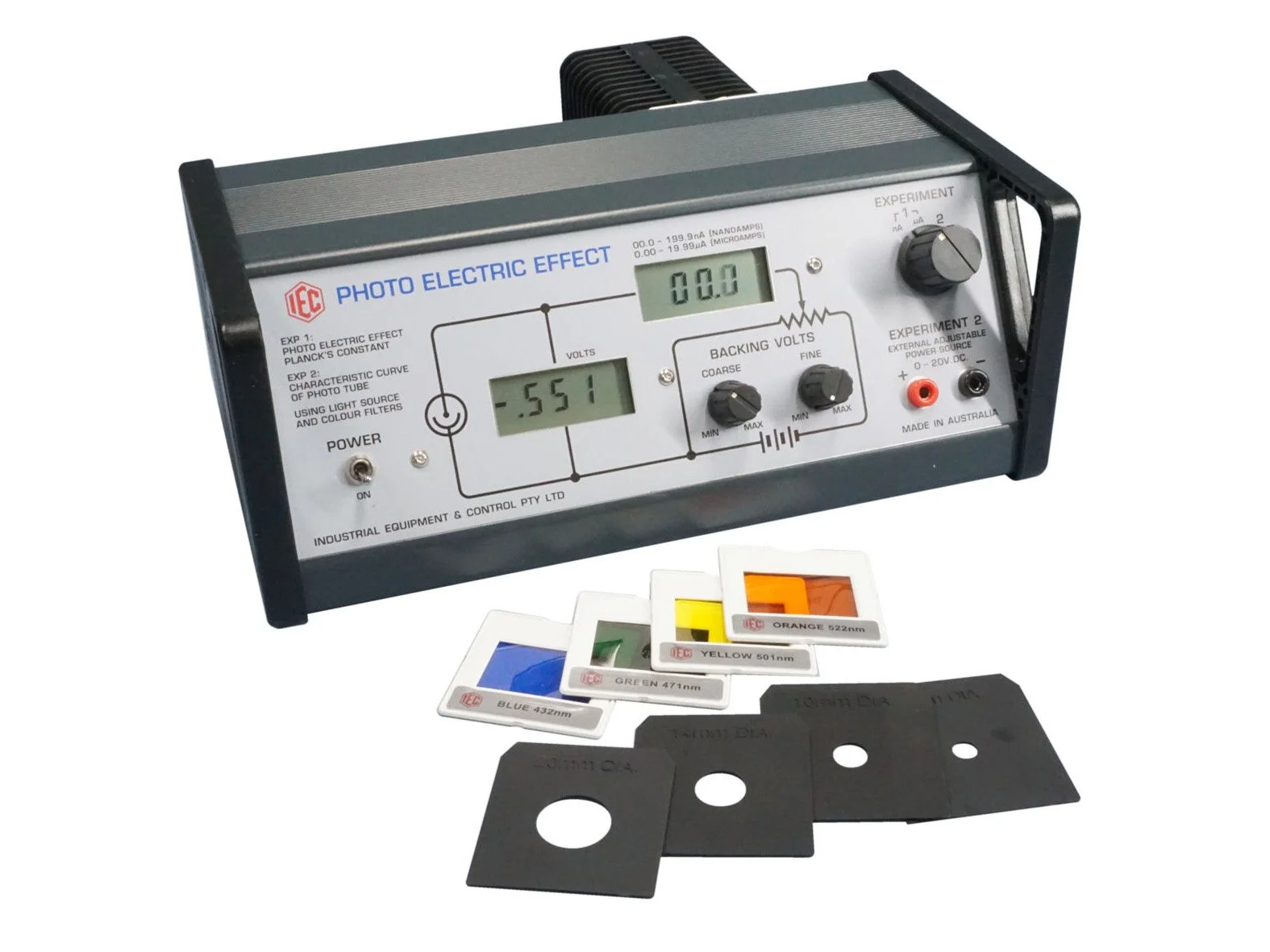 PHOTO-ELECTRIC EFFECT "PLANCK'S" DIGITAL METER 9V