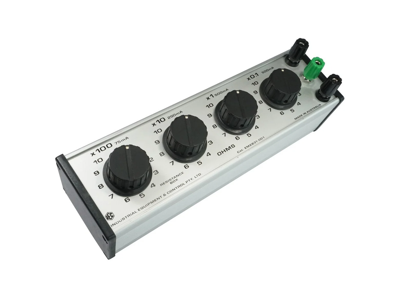 DECADE RESISTANCE BOX 4 DIAL X 0.1 OHM