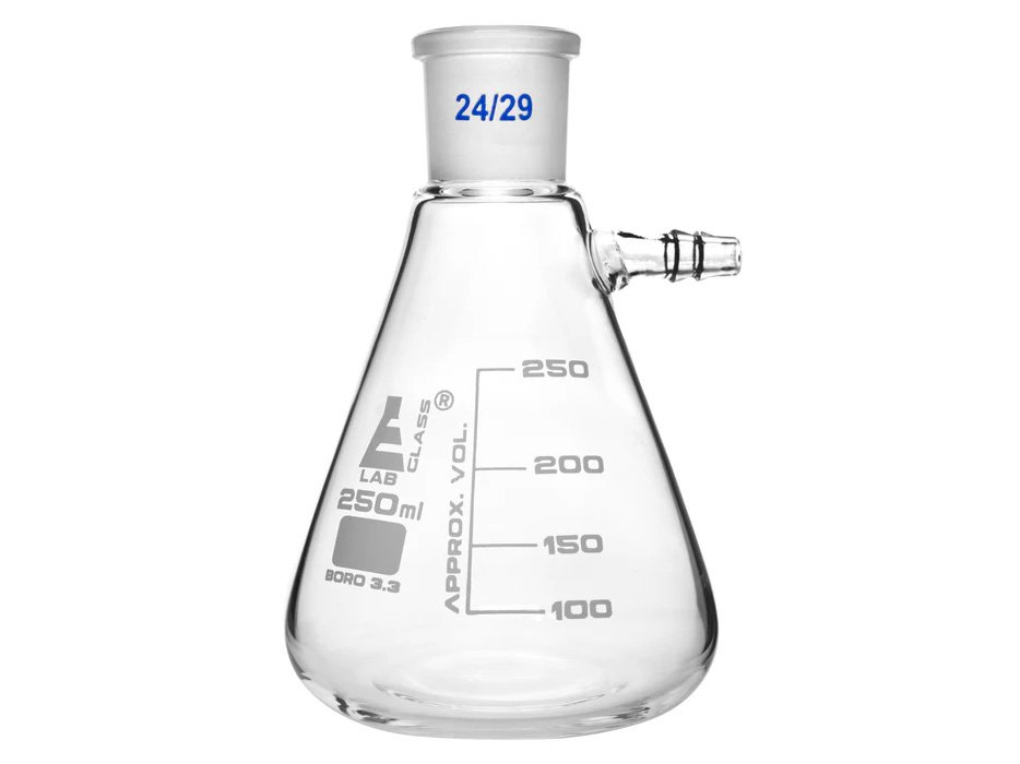 BUCHNER FILTER FLASK WITH SIDE ARM – 250ML - S24/29