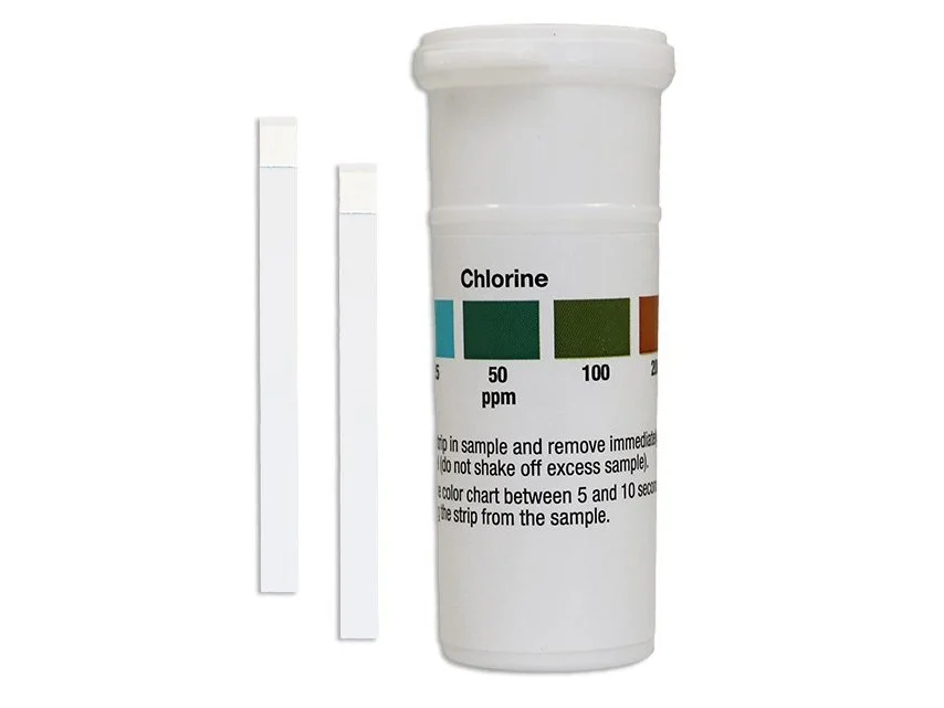 TEST PAPER - CHLORINE (VIAL OF 100 STRIPS)
