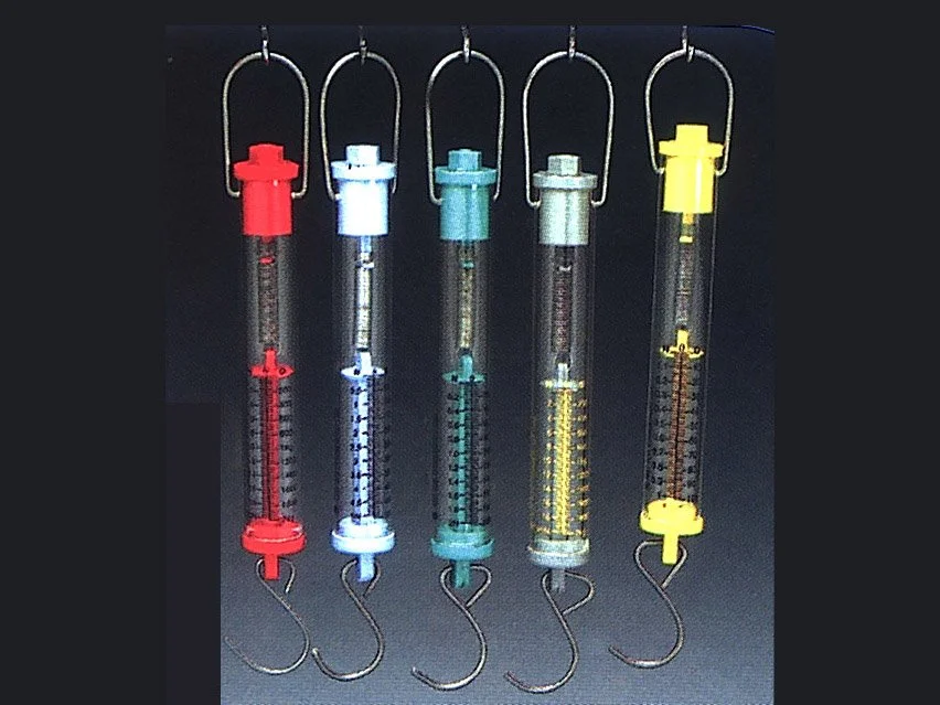 NEWTON SPRING BALANCES - SET OF 7
