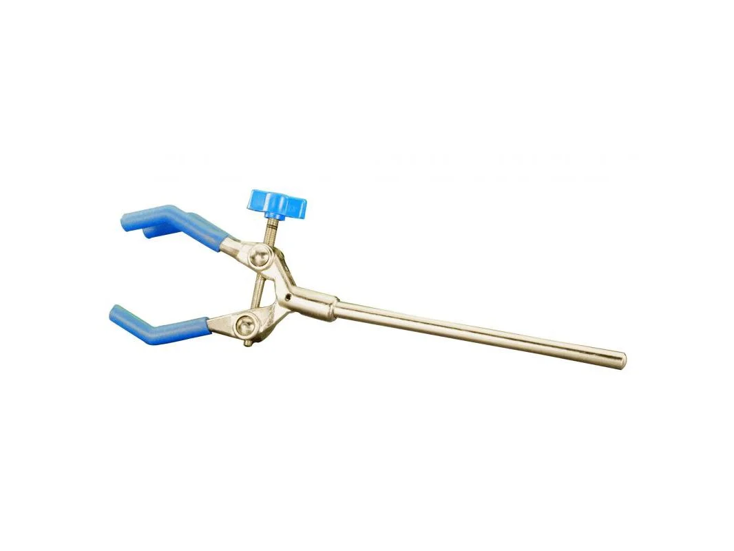 CLAMP RETORT - THREE PRONGED, STEEL CLAMP SCREW