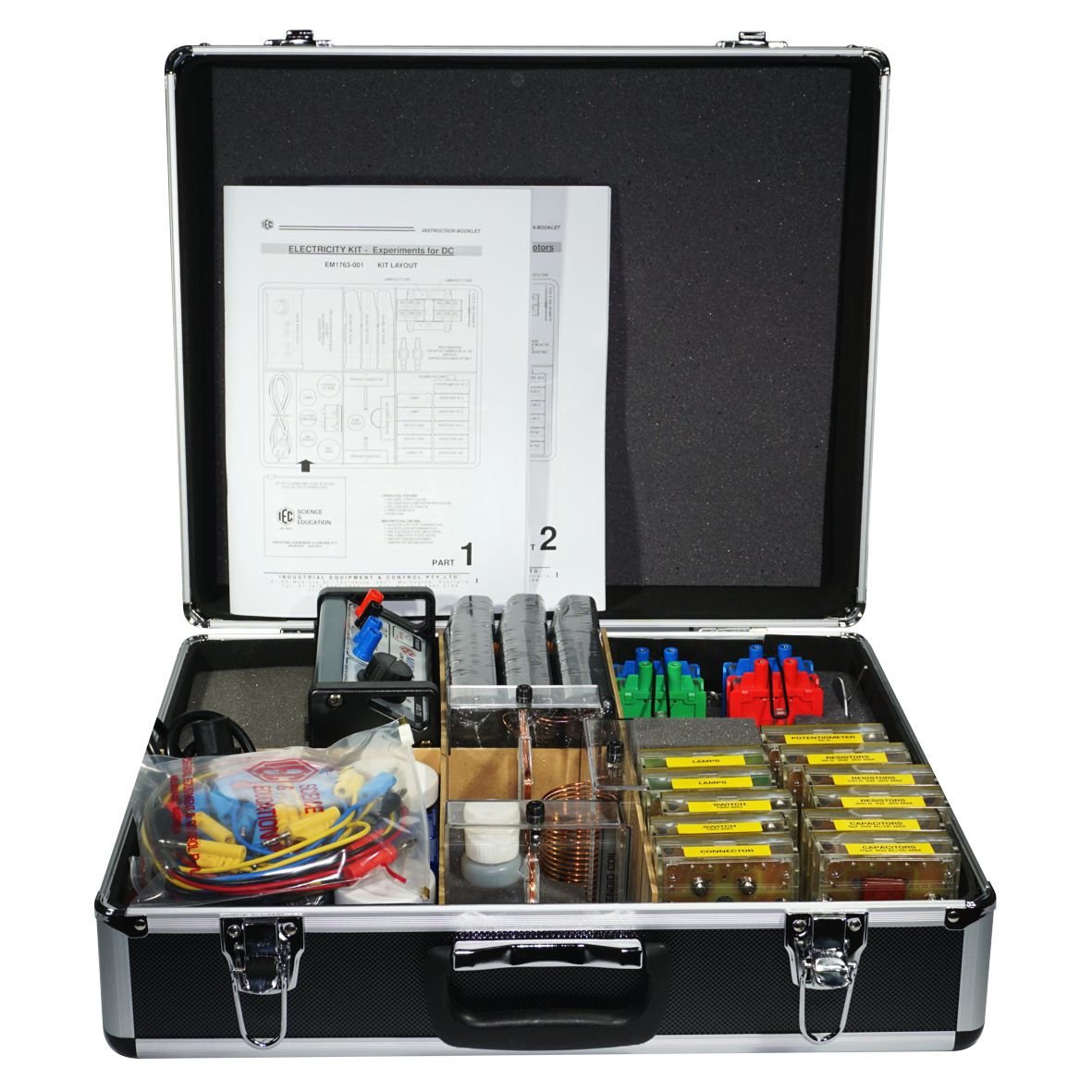 ELECTRICITY KIT IN ALUMINIUM CASE - STANDARD KIT