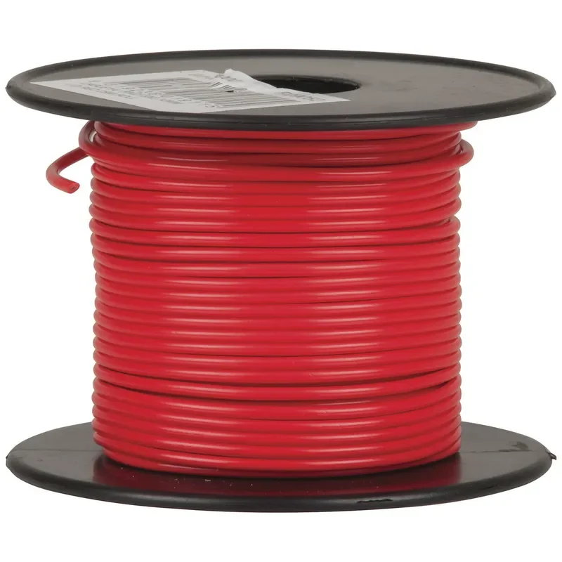 HOOK UP WIRE 25M ROLL - RED