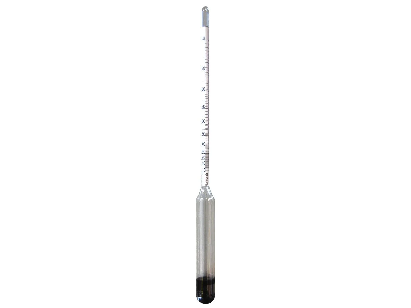 HYDROMETER GAY LUSSAC ALCOHOLOMETER 0-100% ALCOHOL