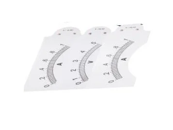 SCALES - INTERCHANGEABLE FOR DEMONSTRATION METER KIT - DC CURRENT