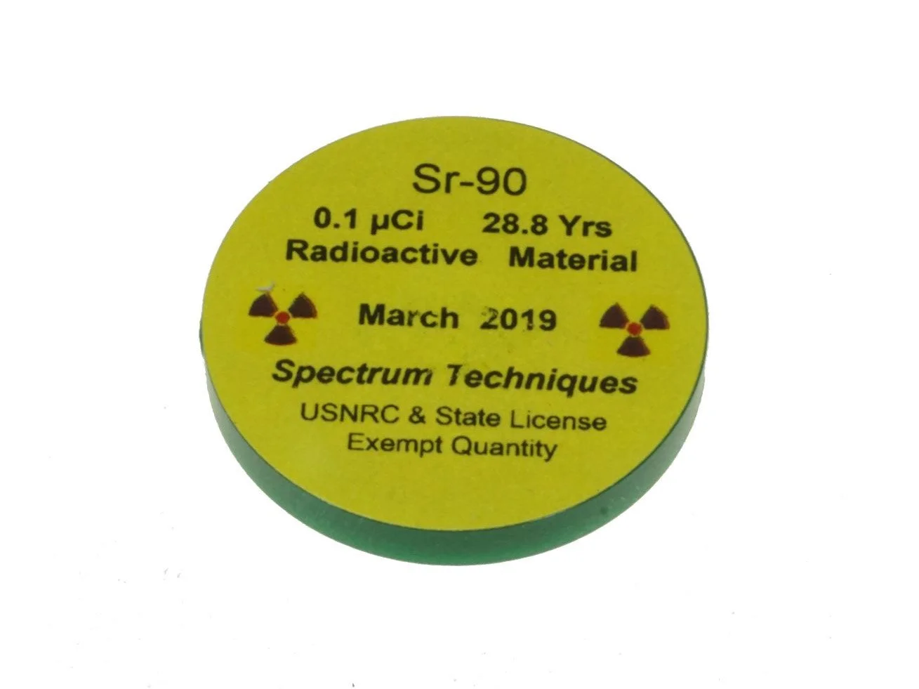 RADIOACTIVE SOURCE BETA STRONTIUM 90