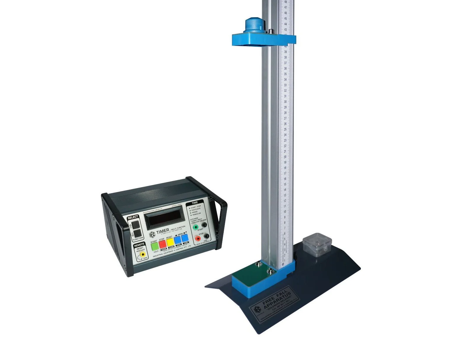 FREE FALL APPARATUS - 1.5 METRE - SOLENOID RELEASE WITH TIMER