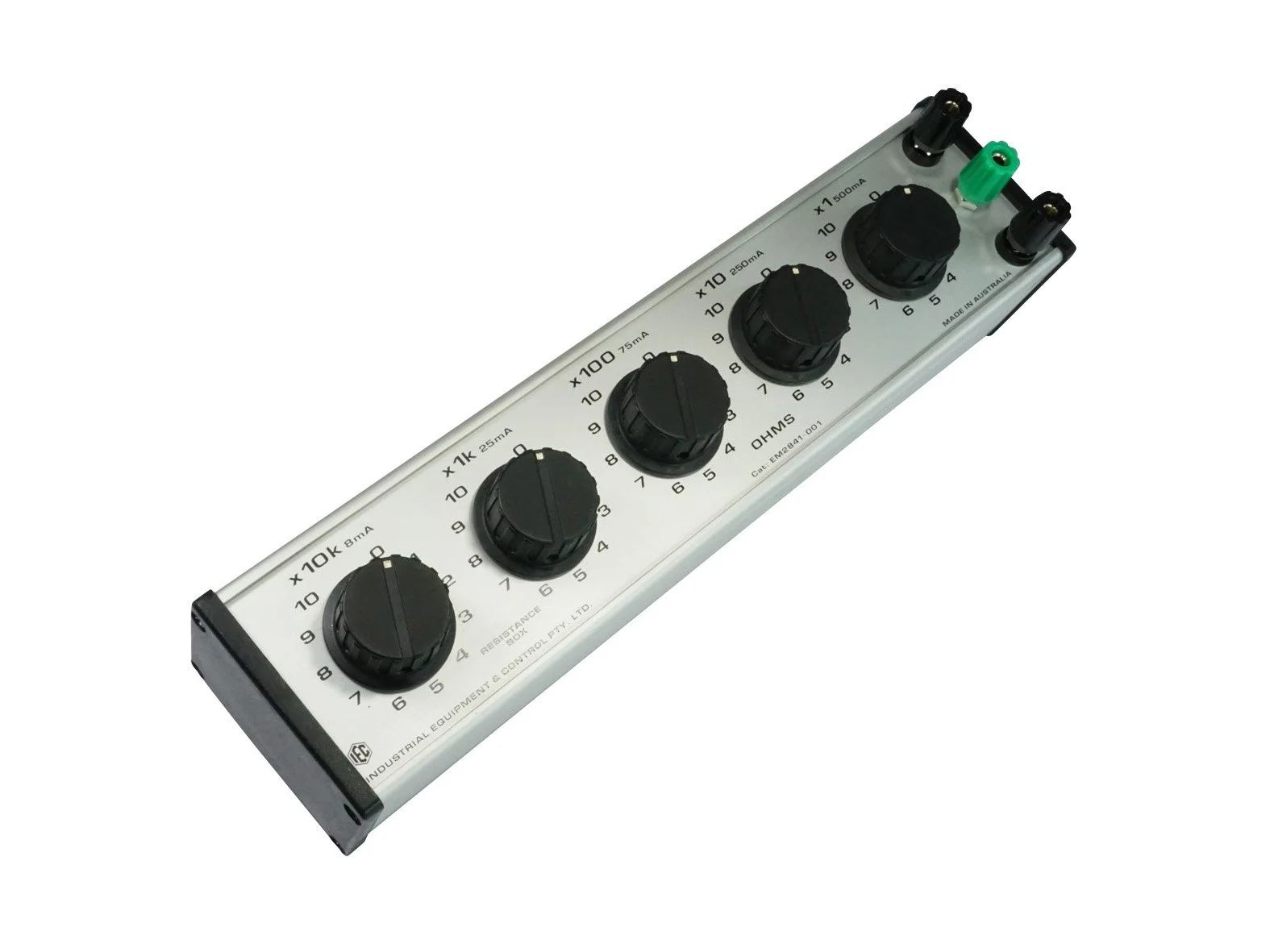 DECADE RESISTANCE BOX 5 DIAL X 1 OHM