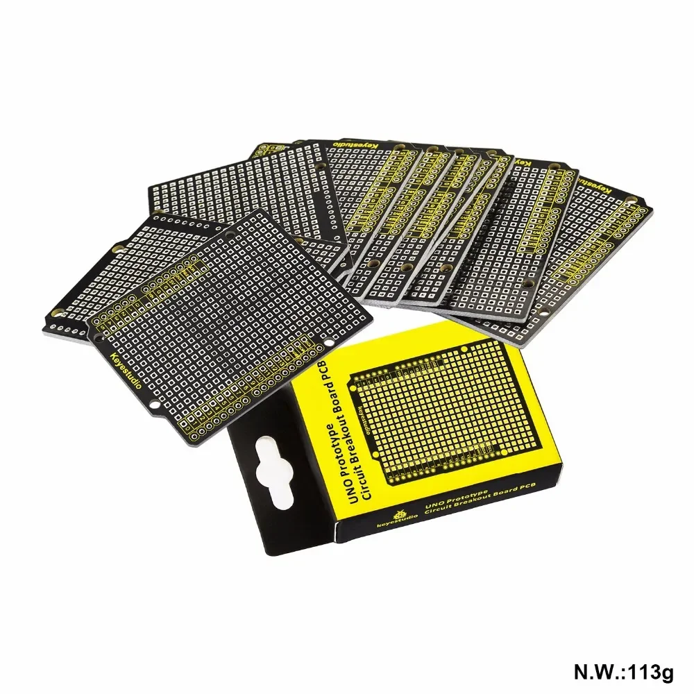 KEYESTUDIO UNO PROTOTYPE CIRCUIT BREAKOUT BOARD PCB (PACK OF 10)