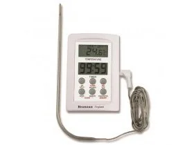 THERMOMETER - DIGITAL -50 TO +300 DEG. C WITH PROBE AND TIMER