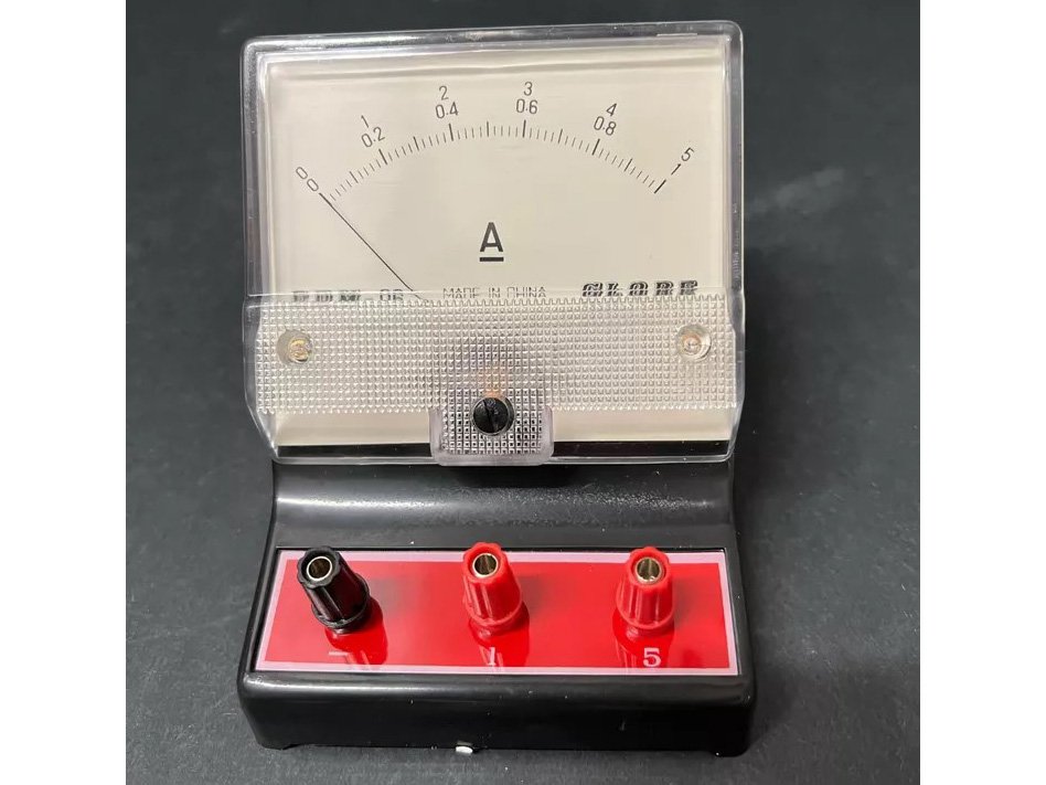 ANALOGUE AMMETER DUAL RANGE 0 - 1A / 0 - 5A DC