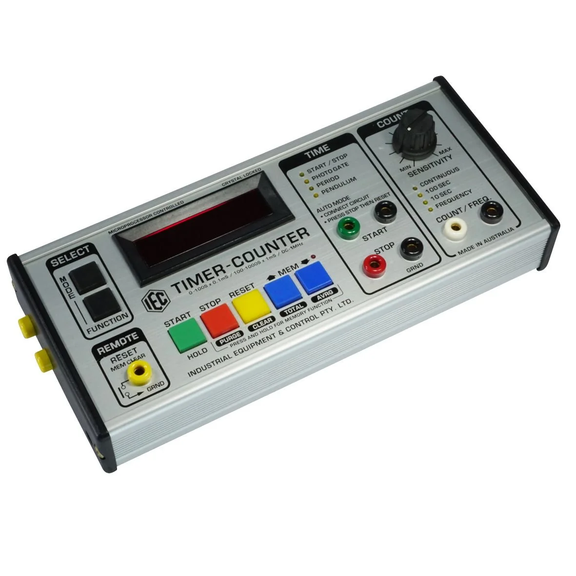 TIMER-COUNTER / FREQUENCY - 20 MEMORY - LED DIGITAL DISPLAY 12V AC/DC PLUGPAK