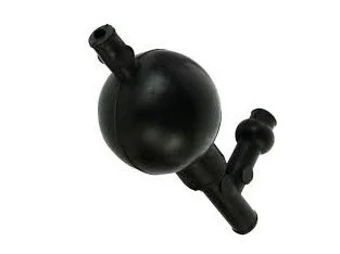 PIPETTE FILLER RUBBER BULB 3 VALVE TYPE - BLACK