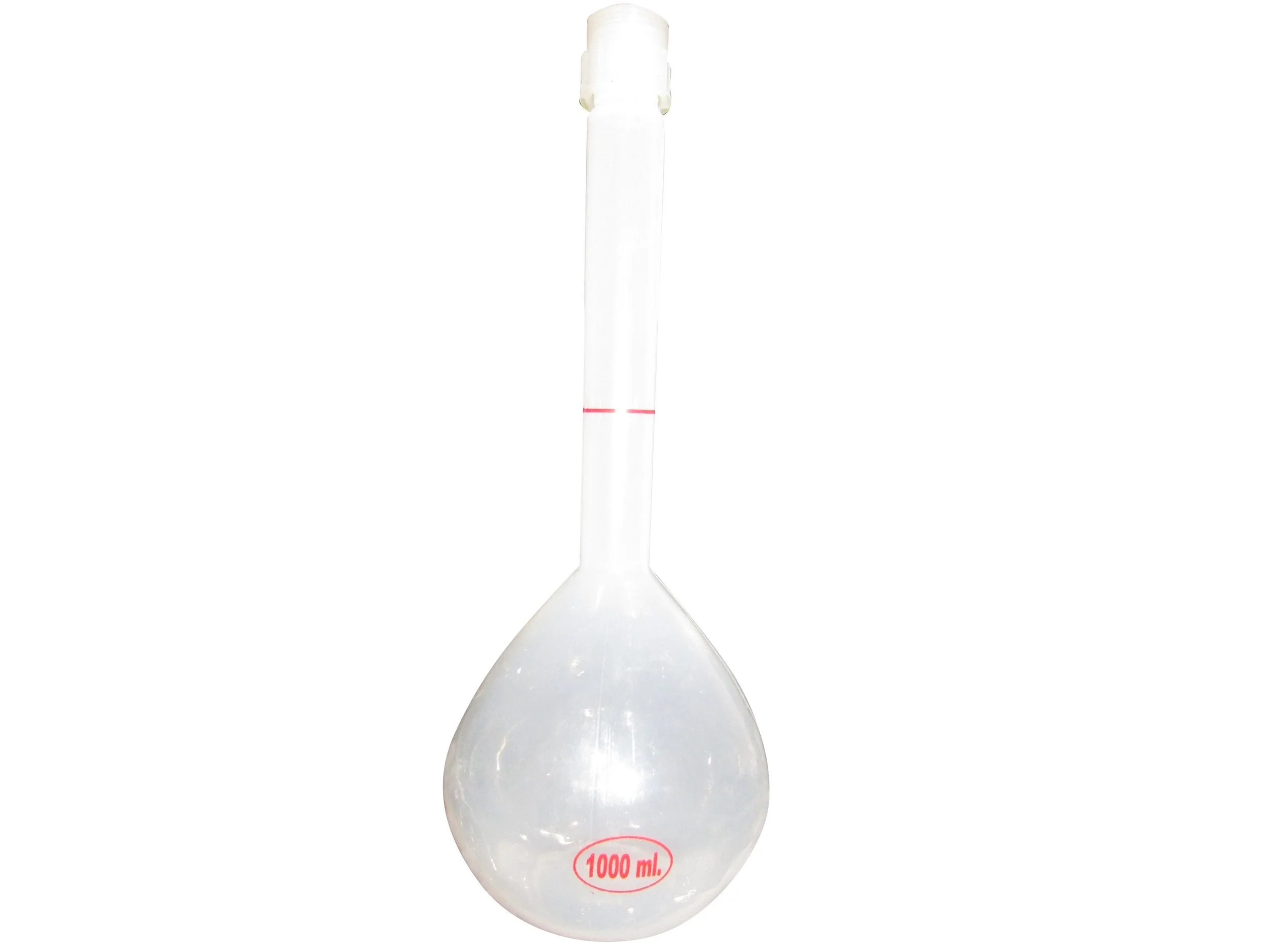 VOLUMETRIC FLASKS - POLYPROPYLENE WITH SCREW POLYCAP - 1000ML