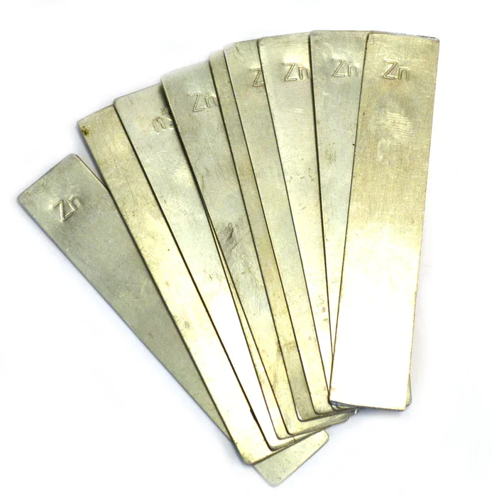 ELECTRODE STRIPS FOR STUDENT CELLS 100 X 19MM - ZINC