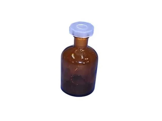 REAGENT BOTTLE AMBER GLASS - 125ML - NARROW MOUTH