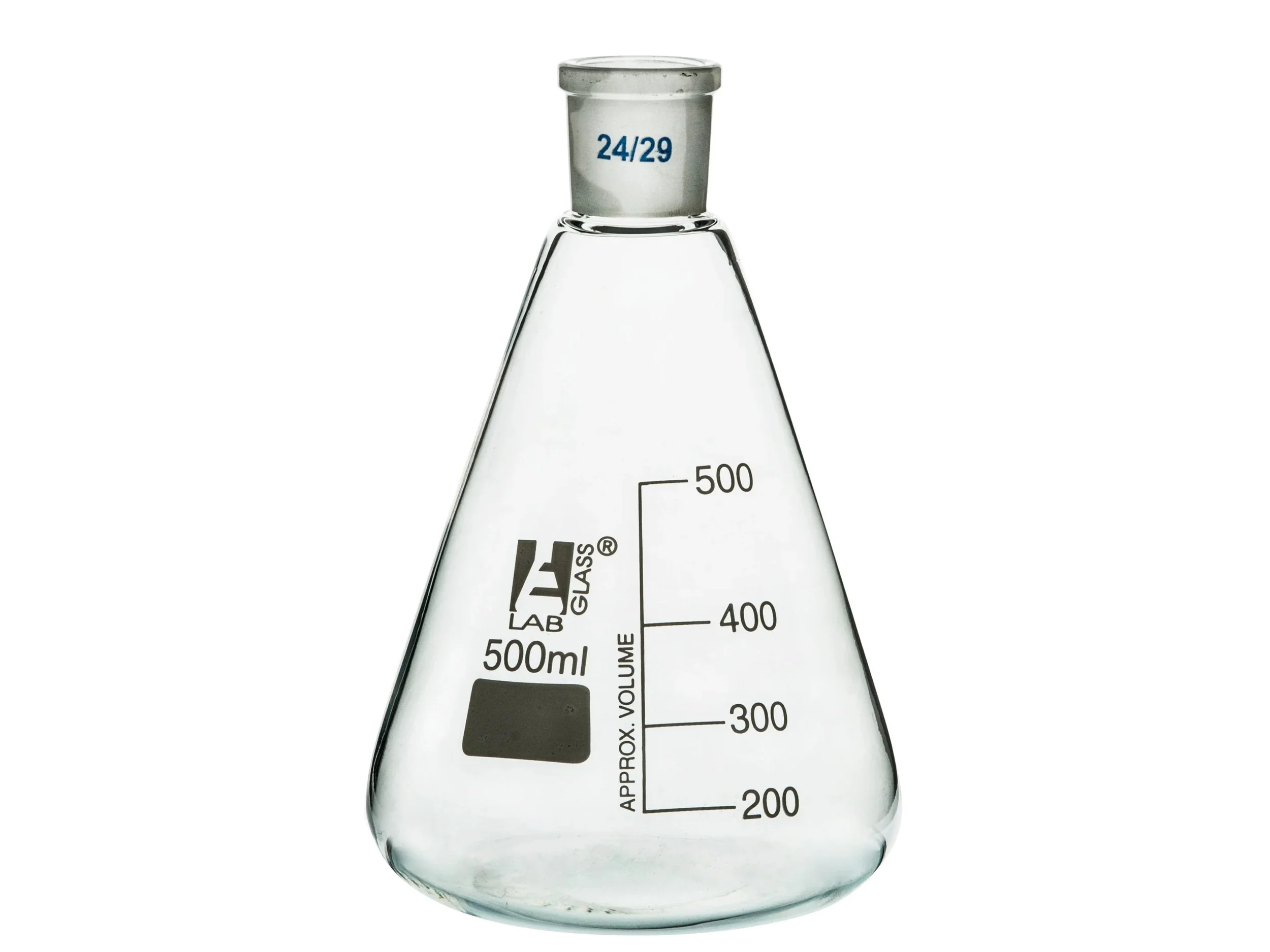 ERLENMEYER FLASK - INTERCHANGEABLE JOINT - GLASS - NARROW NECK - 500ML - 24/29
