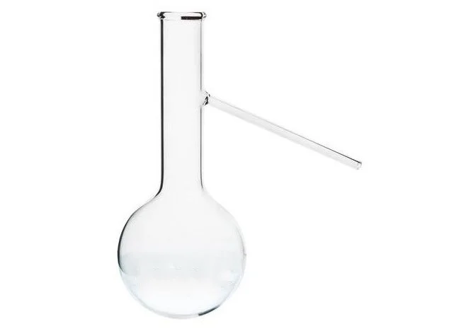 DISTILLING FLASK  ROUND BOTTOM WITH SIDE ARM - 1000ML [EUD3]
