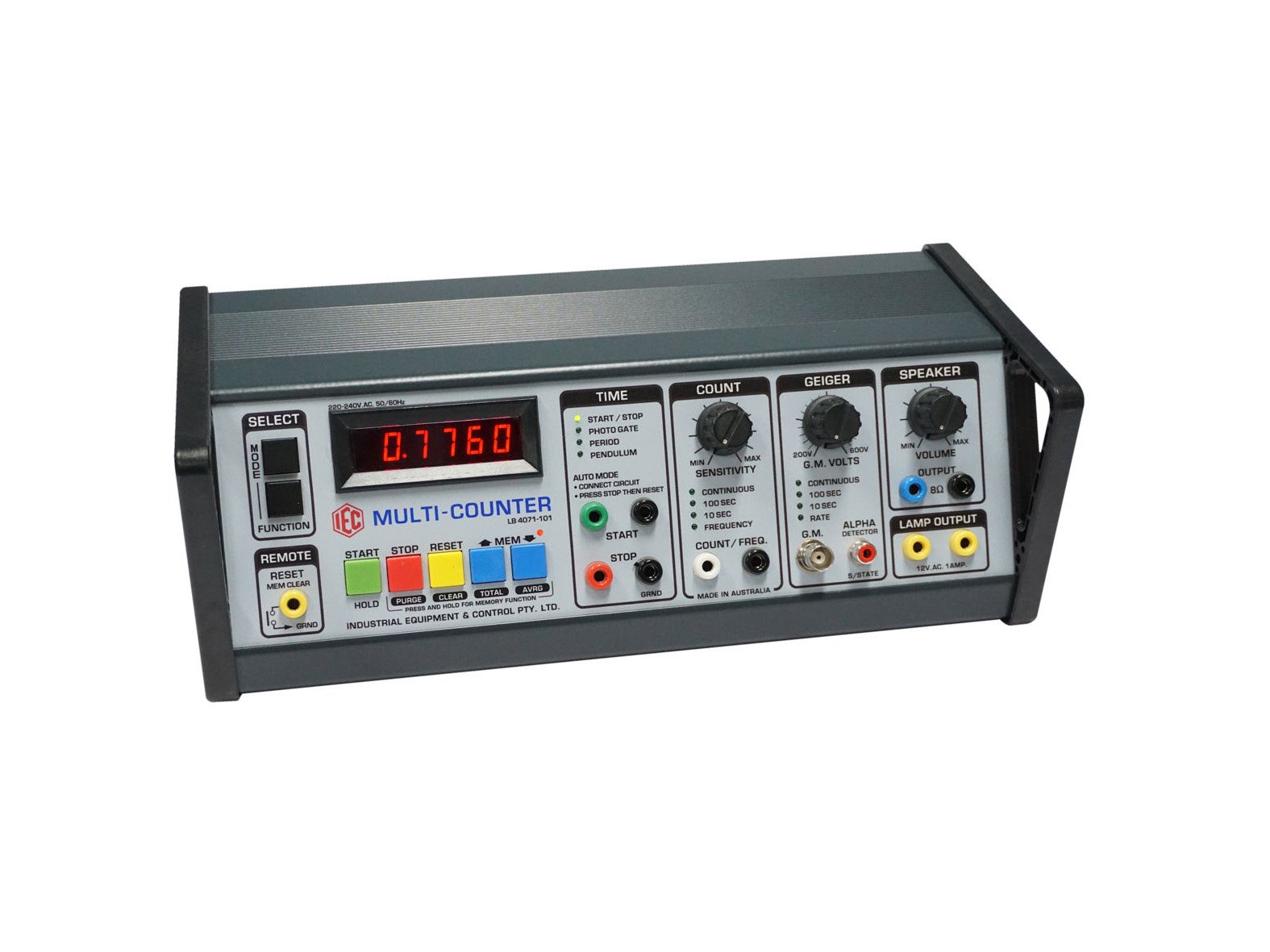 MULTI COUNTER - TIMER/COUNTER/FREQ./GEIGER 220/240V AC