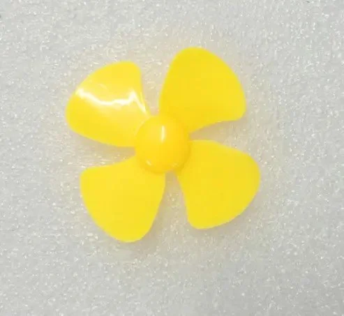 PROPELLER - 4 BLADE YELLOW (PACK OF 5)