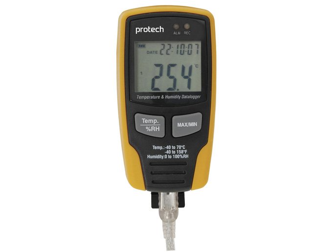 USB TEMPERATURE / HUMIDITY DATALOGGER WITH LCD
