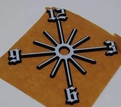NUMERAL - PART SUNBURST - OLD ENGLISH