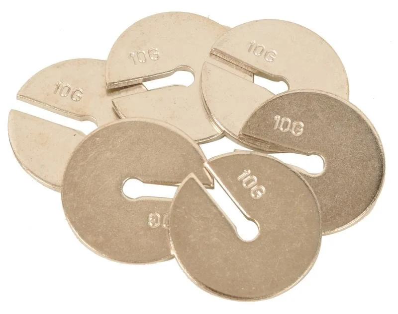 SLOTTED WEIGHTS FOR USE WITH HOOKE'S LAW APPARATUS - 10GM (PACK OF 10)