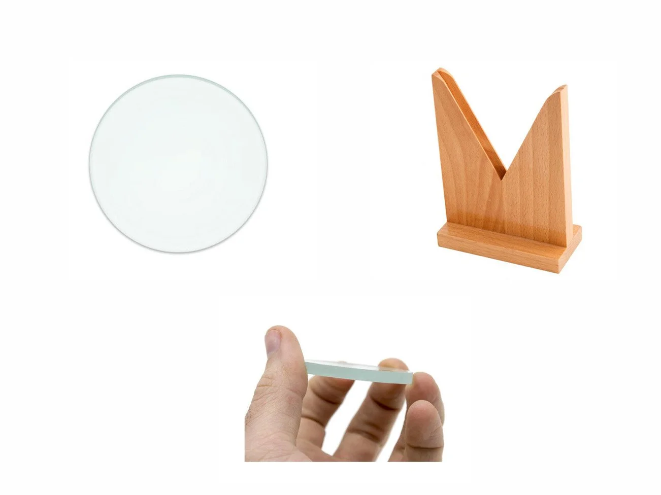 LENS SET KIT#1 - 50MM DIAMETER - VARIOUS FOCAL LENGTHS + LENS HOLDER