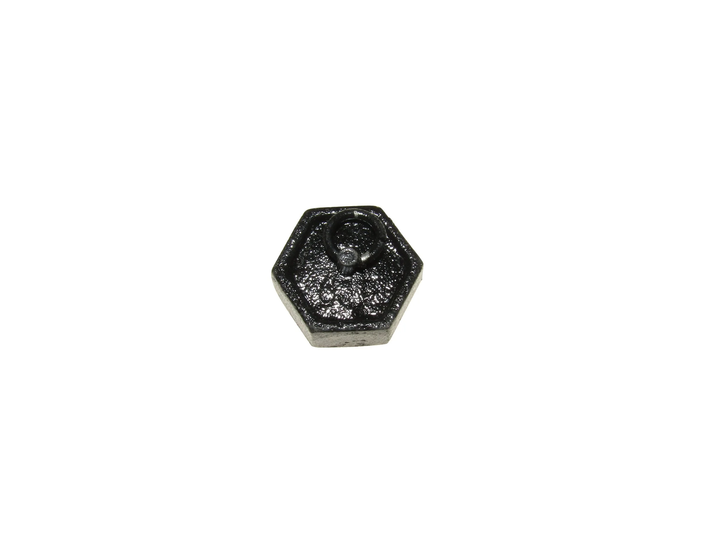 CAST IRON HEXAGONAL WEIGHT WITH RING - 200GM