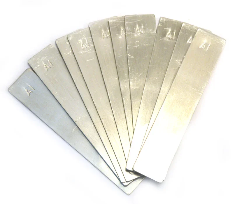 ELECTRODE STRIPS FOR STUDENT CELLS 100 X 19MM - ALUMINIUM