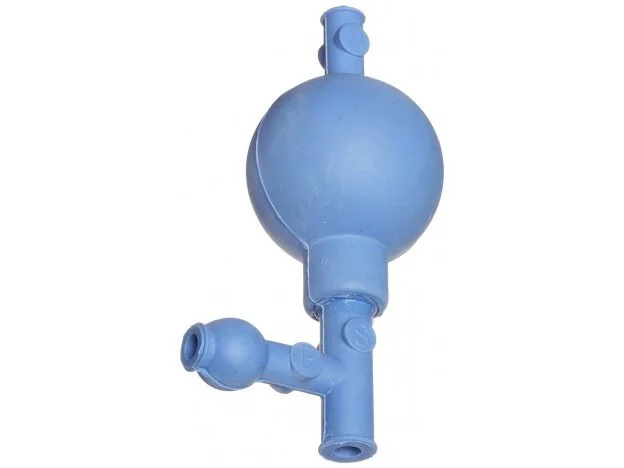 PIPETTE FILLER RUBBER BULB 3 VALVE TYPE - BLUE