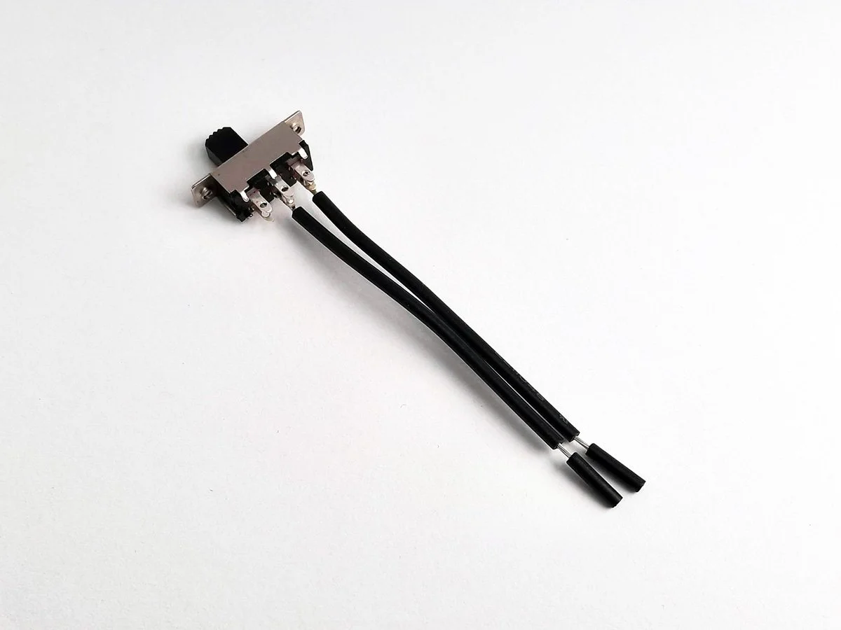 SLIDE SWITCH - SMALL WITH WIRES (PACK OF 5)