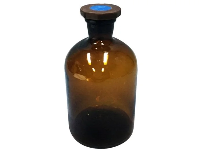 REAGENT BOTTLE AMBER GLASS - 500ML - NARROW MOUTH
