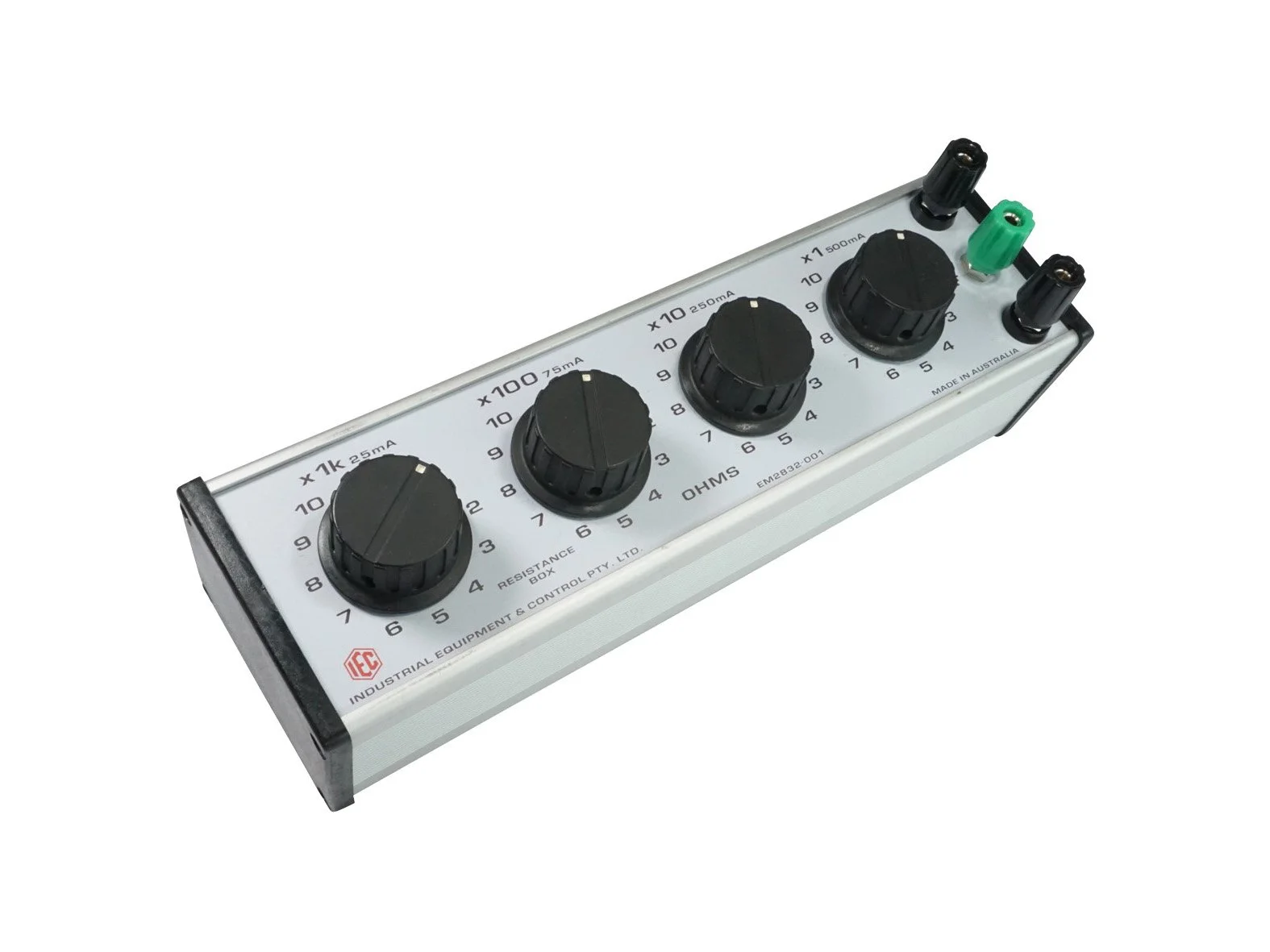 DECADE RESISTANCE BOX 4 DIAL X 10 OHM