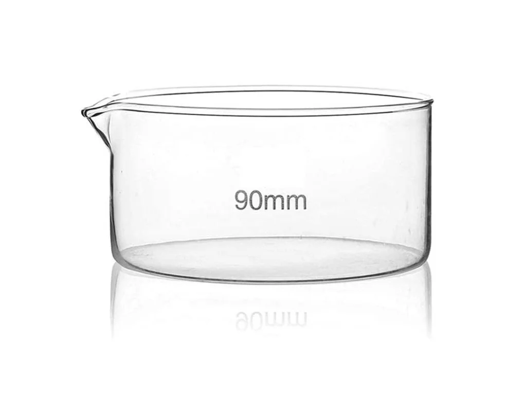 CRYSTALLIZING DISH WITH SPOUT - BOROSILICATE GLASS - 230MM (OD)