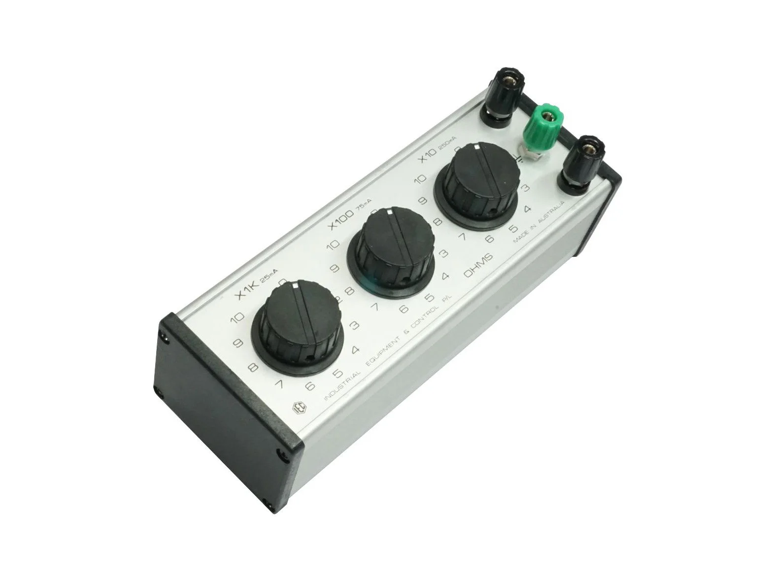 DECADE RESISTANCE BOX 3 DIAL X 10 OHM