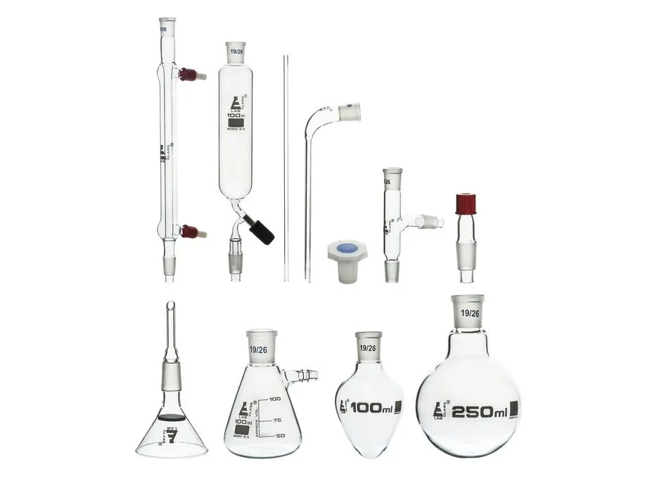 DISTILLATION SET 46 BU - 11 PIECES - BOROSILICATE GLASS [EUD3]