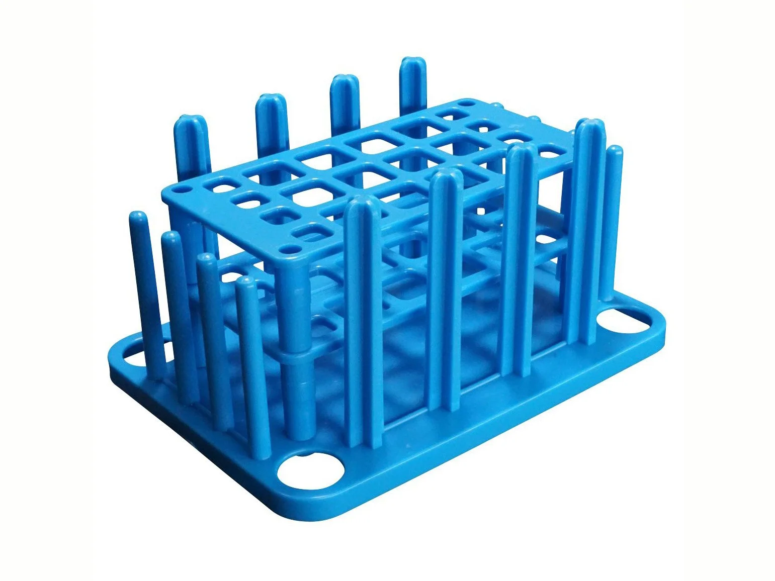 TEST TUBE RACK & DRAIN - HOLDS 8 X 10MM / 12 X 16MM TUBES