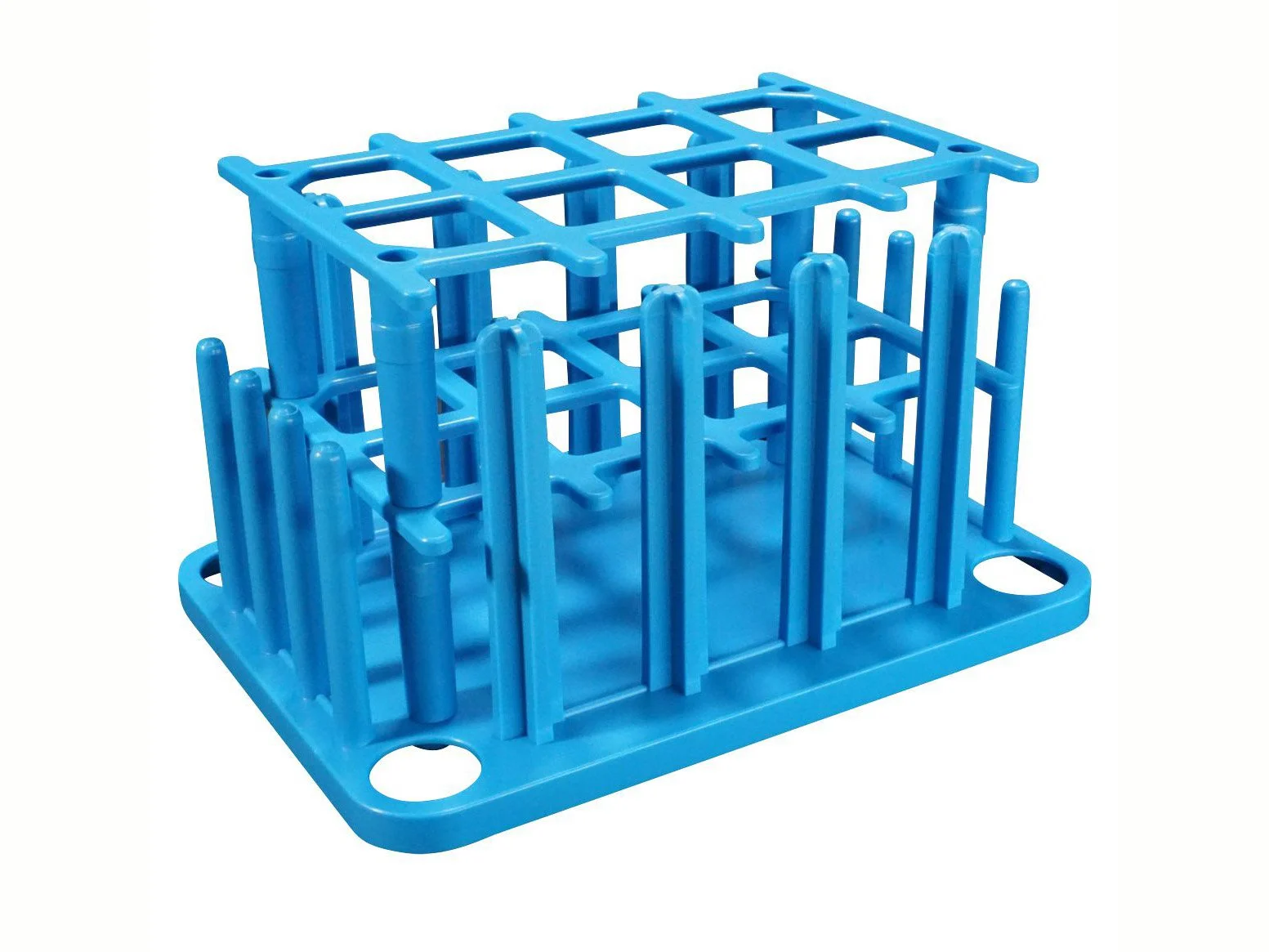 TEST TUBE RACK & DRAIN FOR 8 X 25MM TUBES