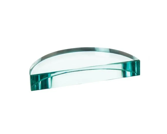 SEMI-CIRCULAR GLASS BLOCK - 90 X 18MM