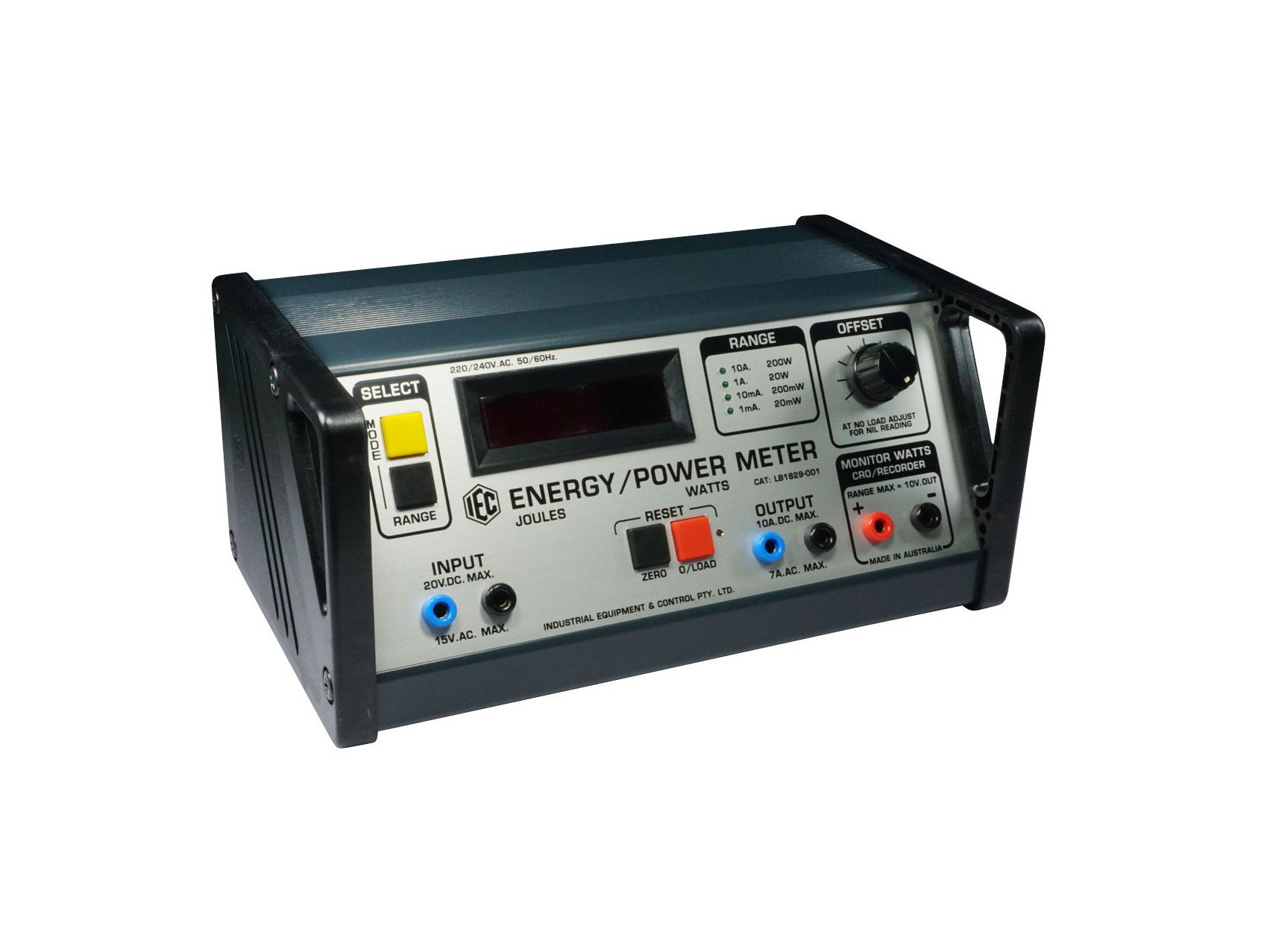 ENERGY METER (JOULE) - DIGITAL AC/DC 1MA-10A STD LOW VOLTAGE
