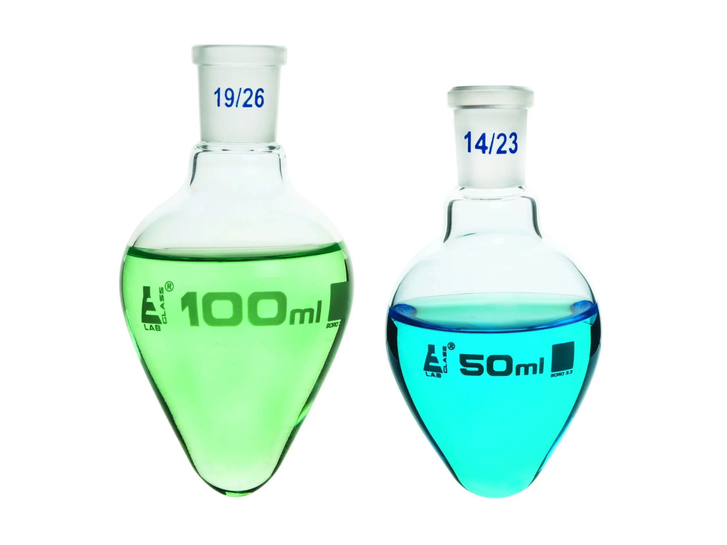 BOILING FLASK - PEAR SHAPED - 100ML - 19/26