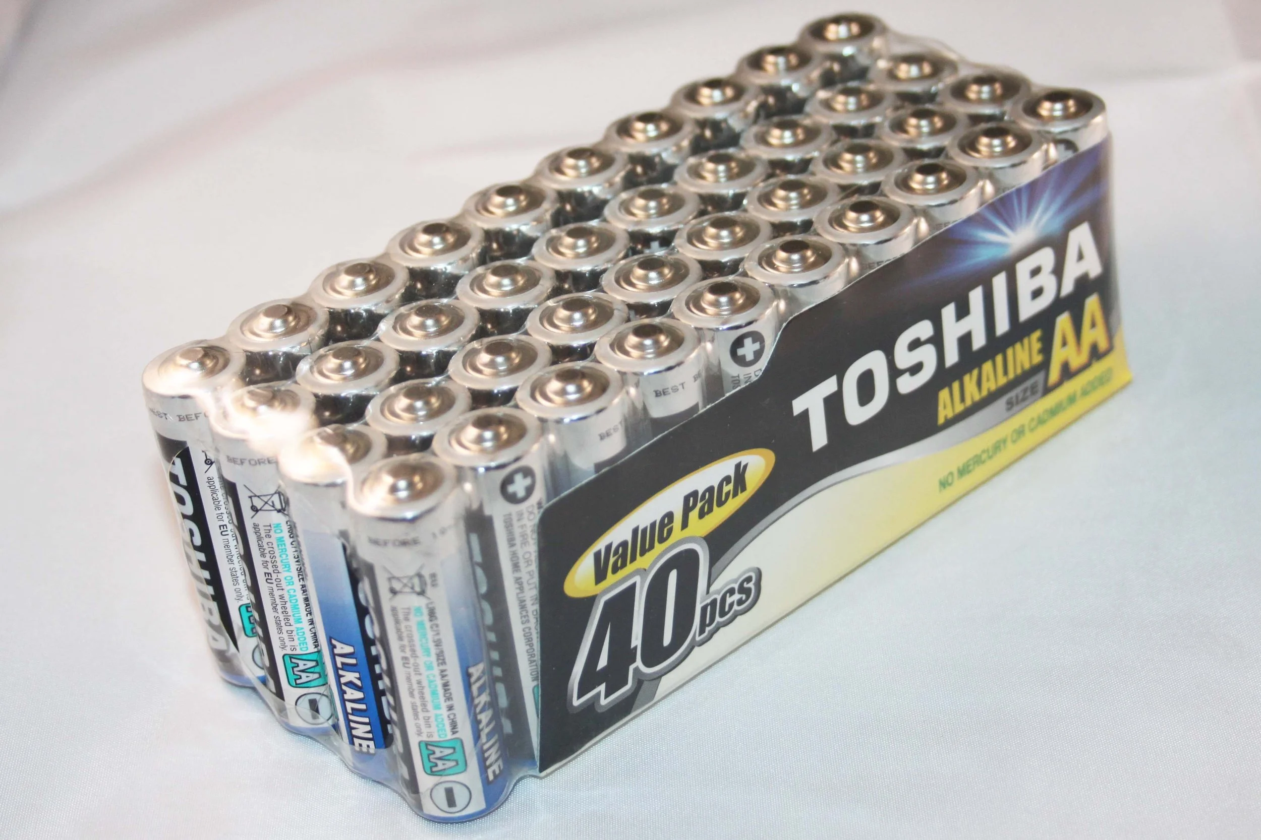 AA ALKALINE BATTERIES (PACK OF 40)