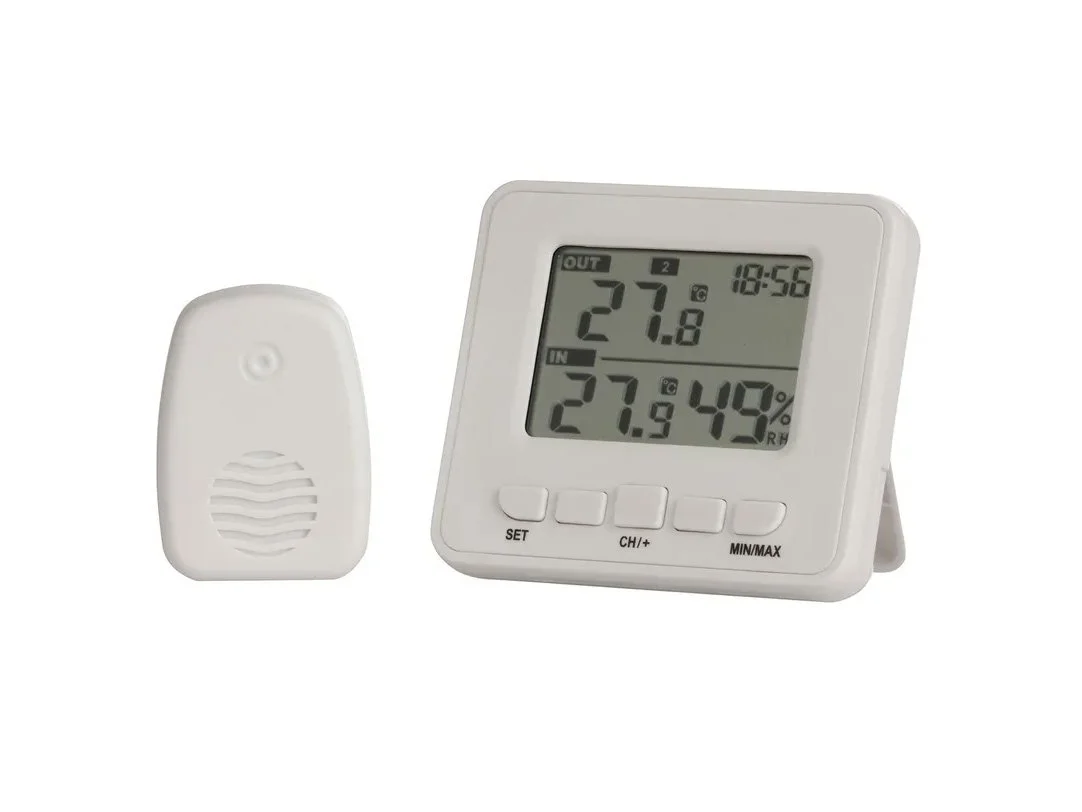 WIRELESS IN & OUT THERMOMETER AND HYGROMETER