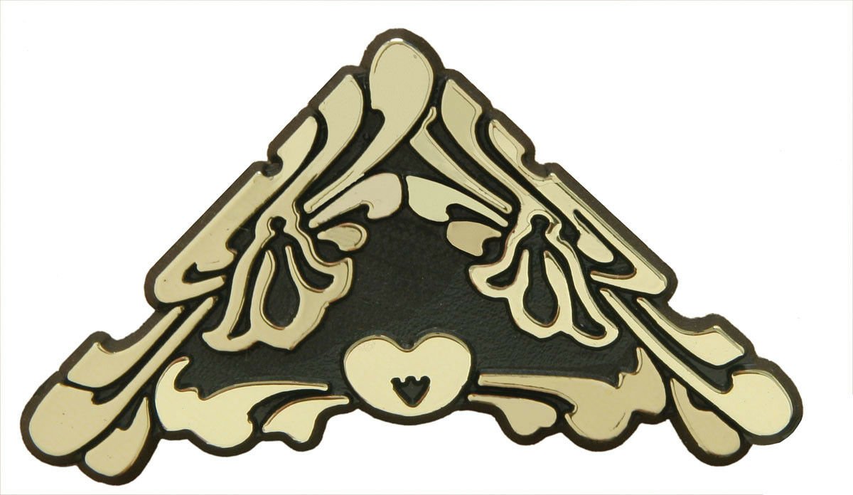 DECORATIVE CLOCK DIAL CORNERS - HEART (4 PIECE)