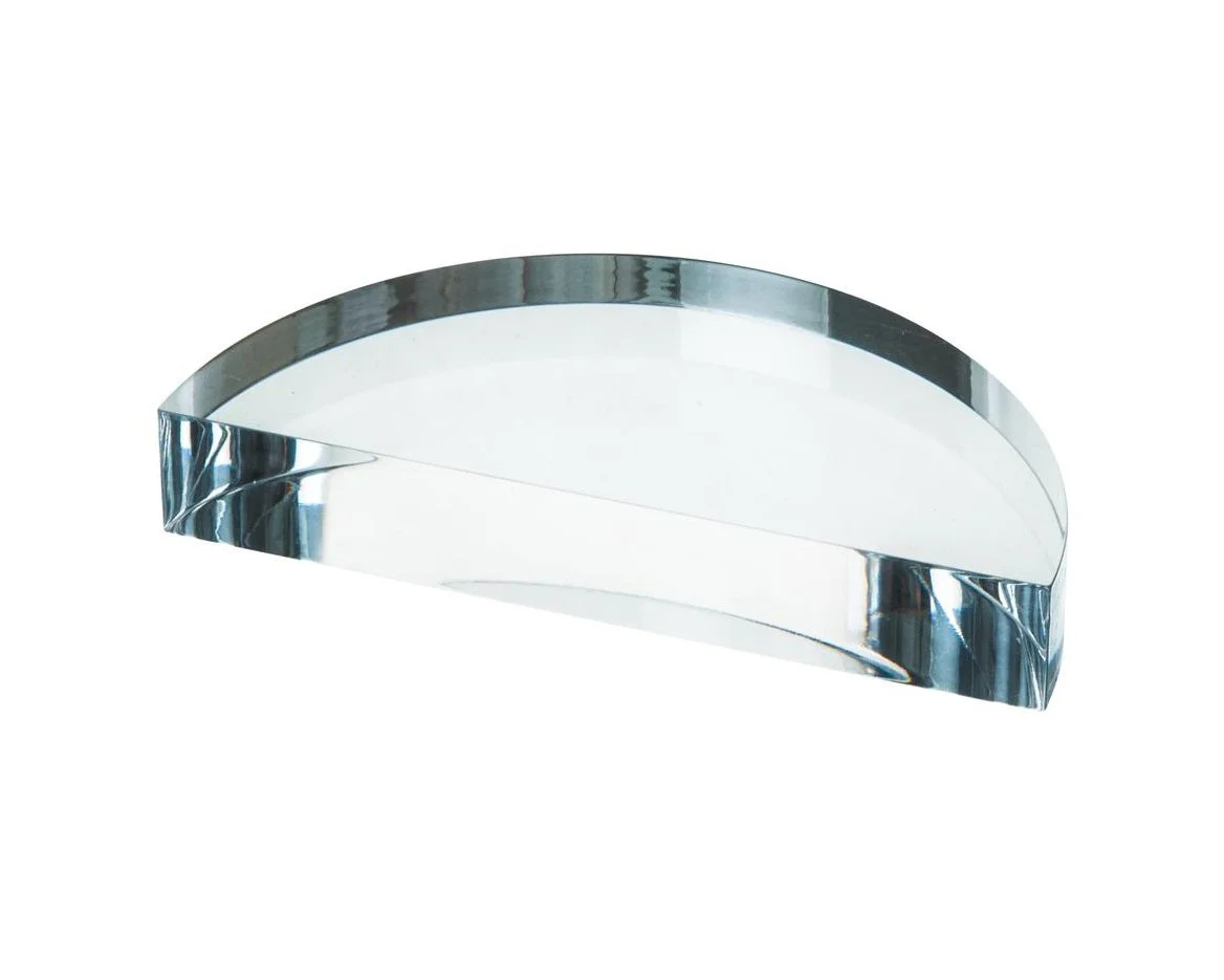 SEMI-CIRCULAR ACRYLIC BLOCK - 90 X 25MM