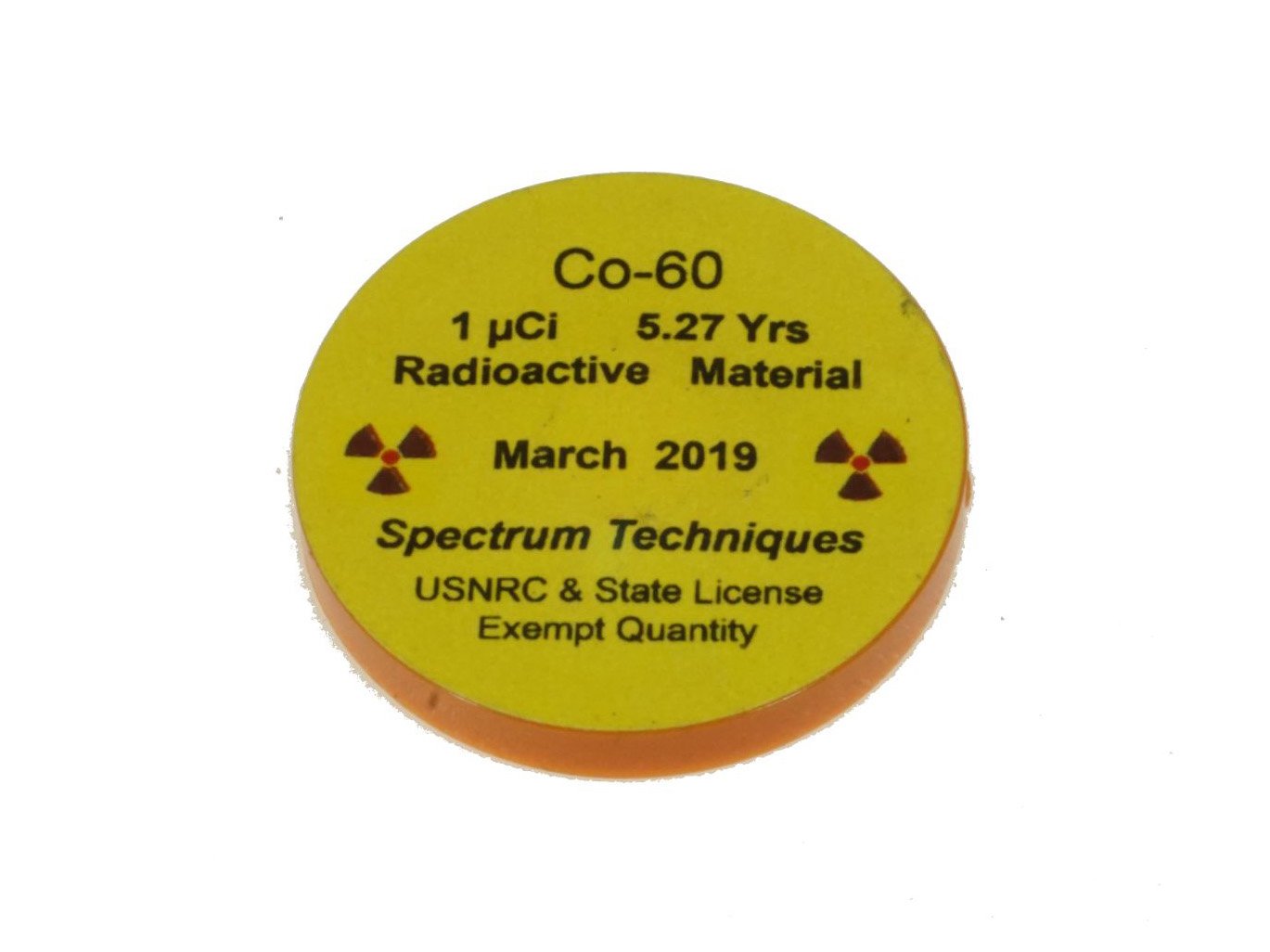 RADIOACTIVE SOURCE COBALT 60
