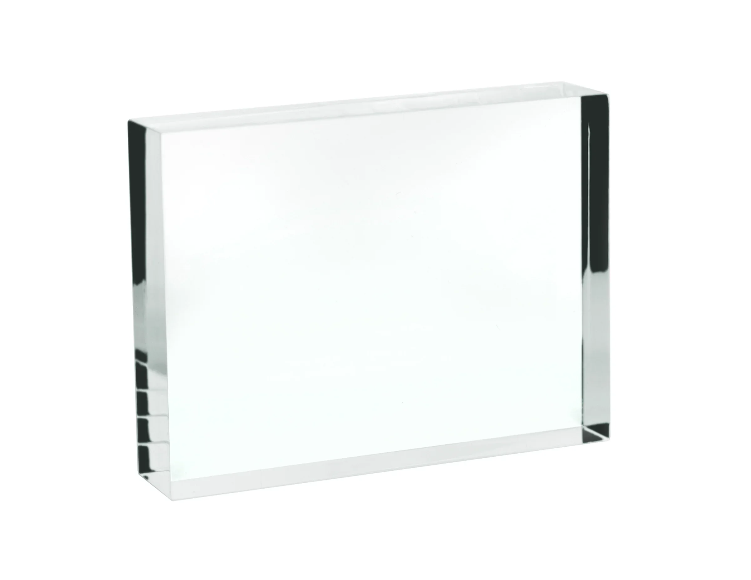 RECTANGULAR ACRYLIC BLOCK - 100 X 75 X 18MM