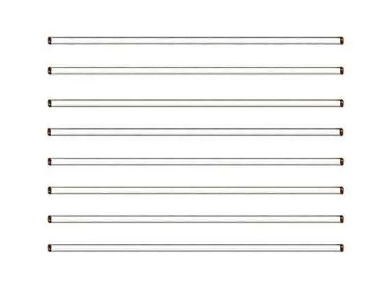 STIRRING RODS - GLASS - 300 X 7MM WITH FLAT ENDS (PACK OF 10)